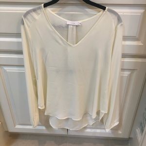 Lush Ivory Blouse. Size Medium